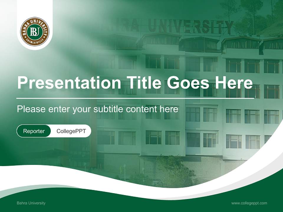 Bahra University Lecture Sharing and Networking Event PPT Template4:3 ratio PPT effect preview image4