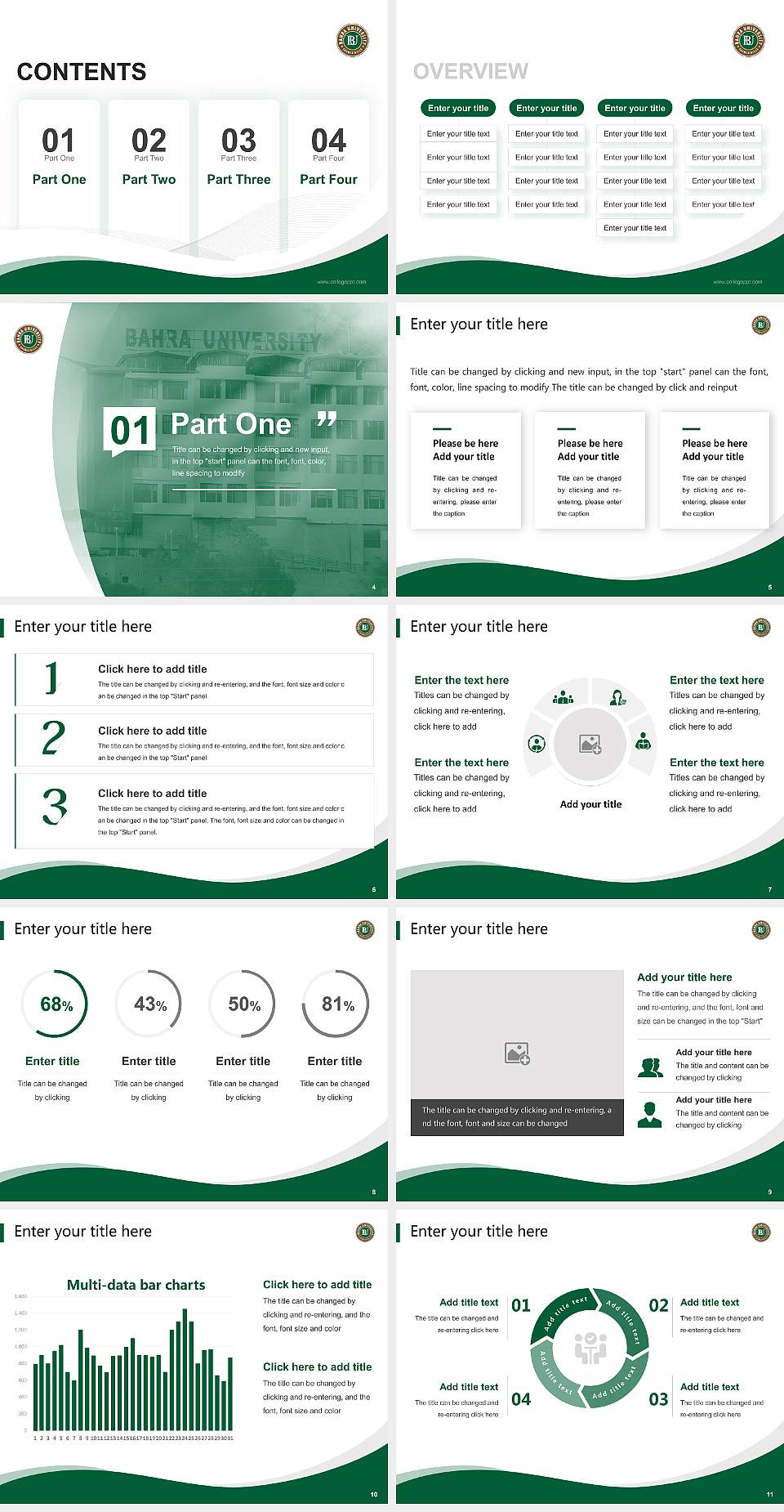 Bahra University Lecture Sharing and Networking Event PPT Template4:3 ratio PPT effect preview image2