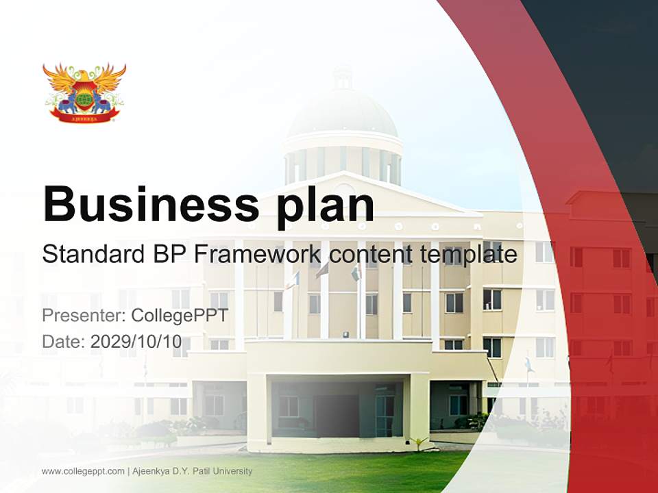 Ajeenkya D.Y. Patil University Competition/Entrepreneurship Contest PPT Template4:3 ratio PPT effect preview image9