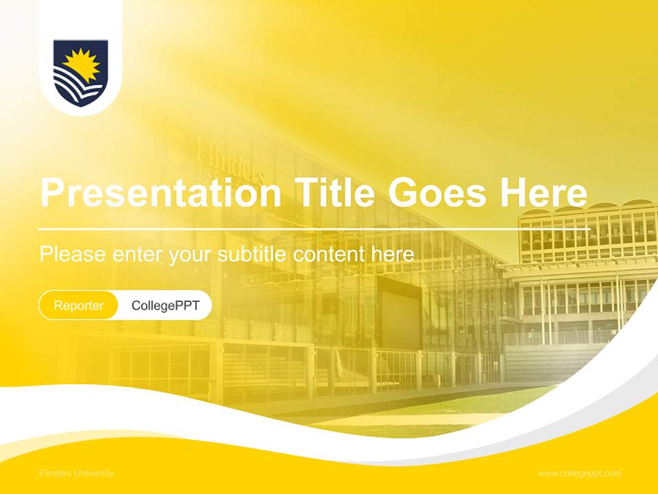 Flinders University Lecture Sharing and Networking Event PPT Template4:3 ratio PPT effect preview image4