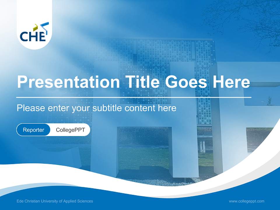 Ede Christian University of Applied Sciences Lecture Sharing and Networking Event PPT Template4:3 ratio PPT effect preview image4