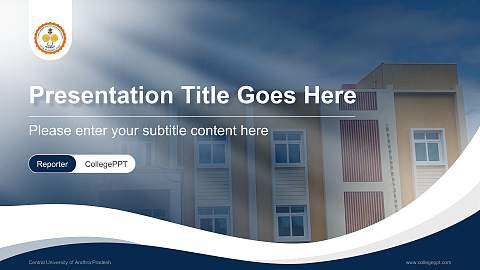 Central University of Andhra Pradesh Lecture Sharing and Networking Event PPT Template