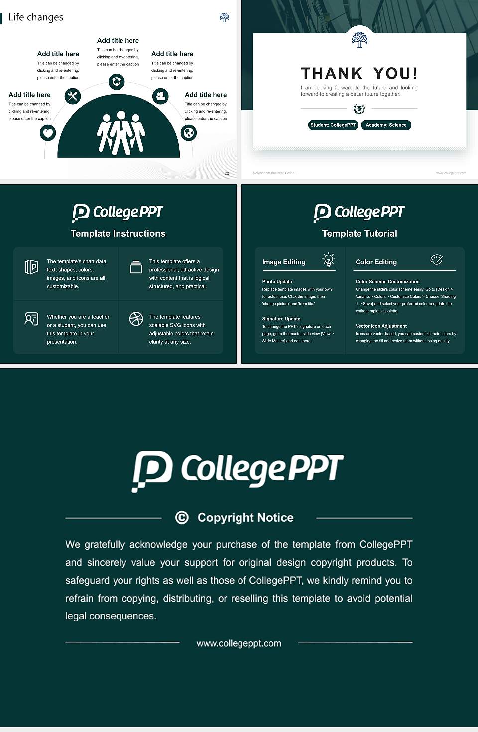 Notenboom Business School National Scholarship Defense PPT Template4:3 ratio PPT effect preview image4