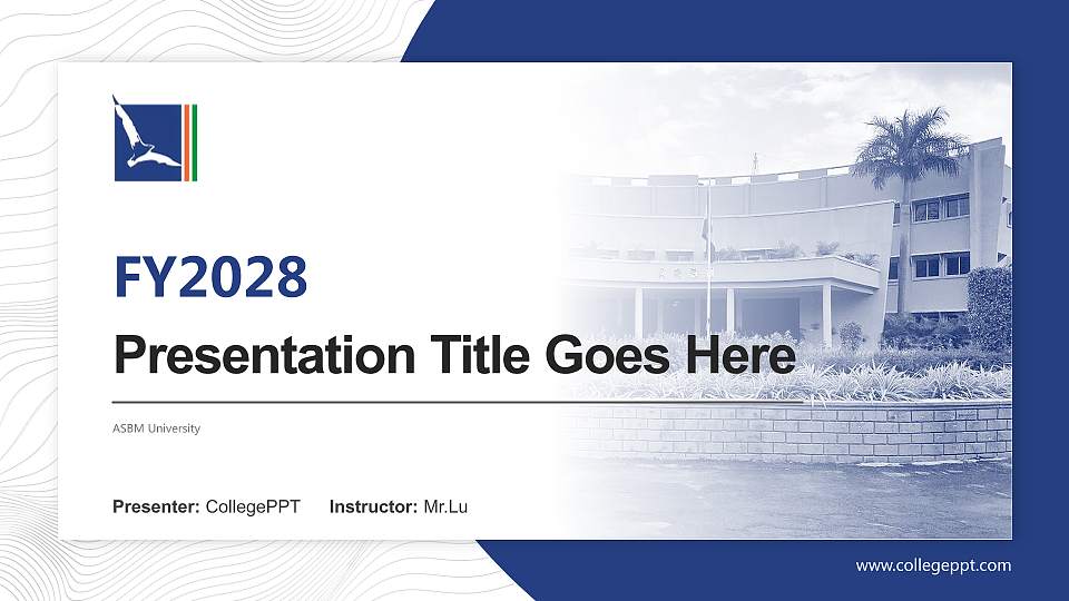 ASBM University Academic Presentation/Research Findings Report PPT Template16:9 ratio PPT effect preview image