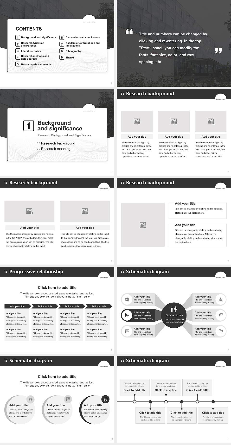 Gerrit Rietveld Academie Graduation Thesis Defense PPT Template4:3 ratio PPT effect preview image2