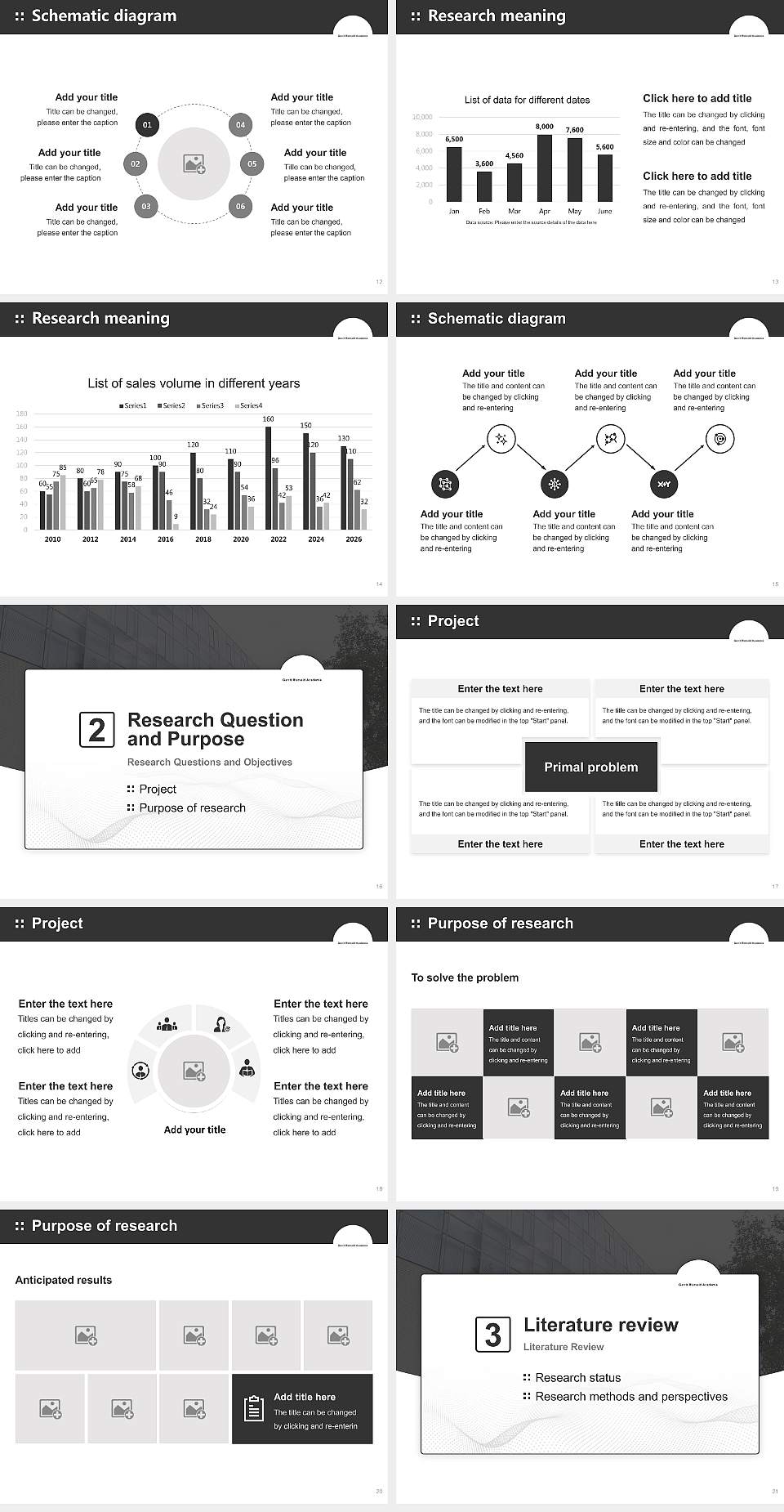 Gerrit Rietveld Academie Graduation Thesis Defense PPT Template4:3 ratio PPT effect preview image3