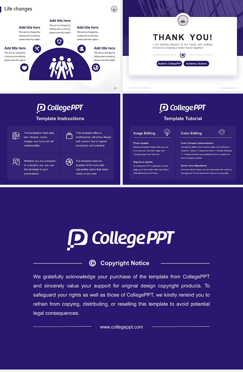 Asian International University National Scholarship Defense PPT Template4:3 ratio PPT effect preview image4