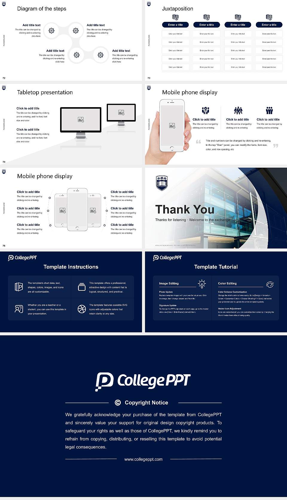 University of Wollongong Competition/Entrepreneurship Contest PPT Template16:9 ratio PPT effect preview image9