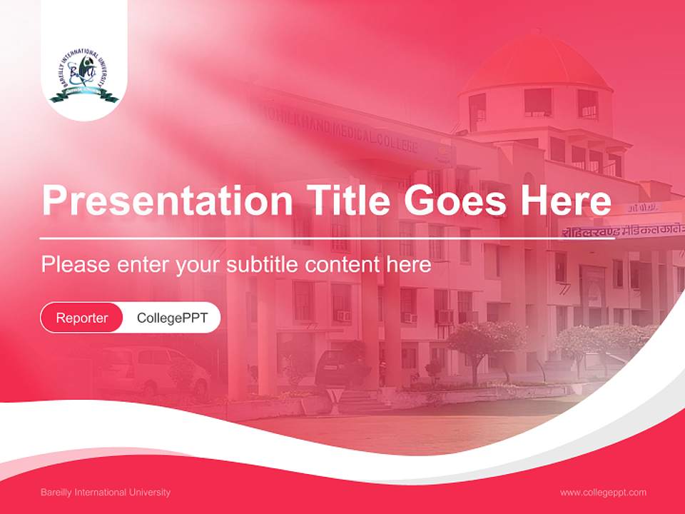 Bareilly International University Lecture Sharing and Networking Event PPT Template4:3 ratio PPT effect preview image4