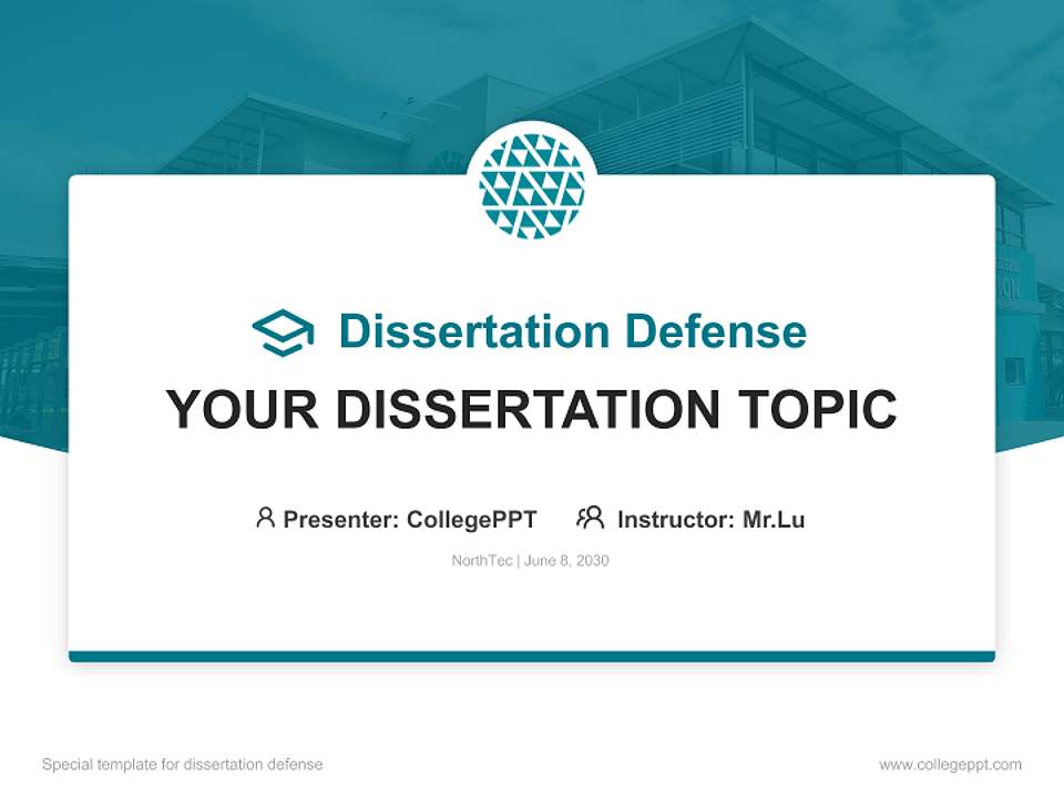 NorthTec Graduation Thesis Defense PPT Template4:3 ratio PPT effect preview image7