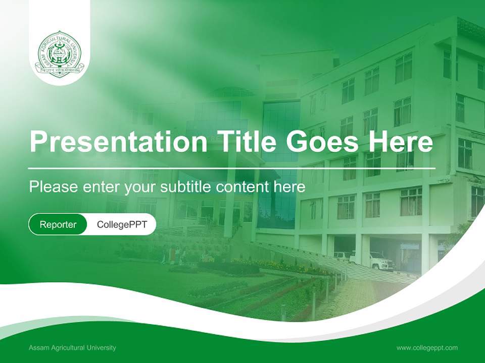 Assam Agricultural University Lecture Sharing and Networking Event PPT Template4:3 ratio PPT effect preview image4