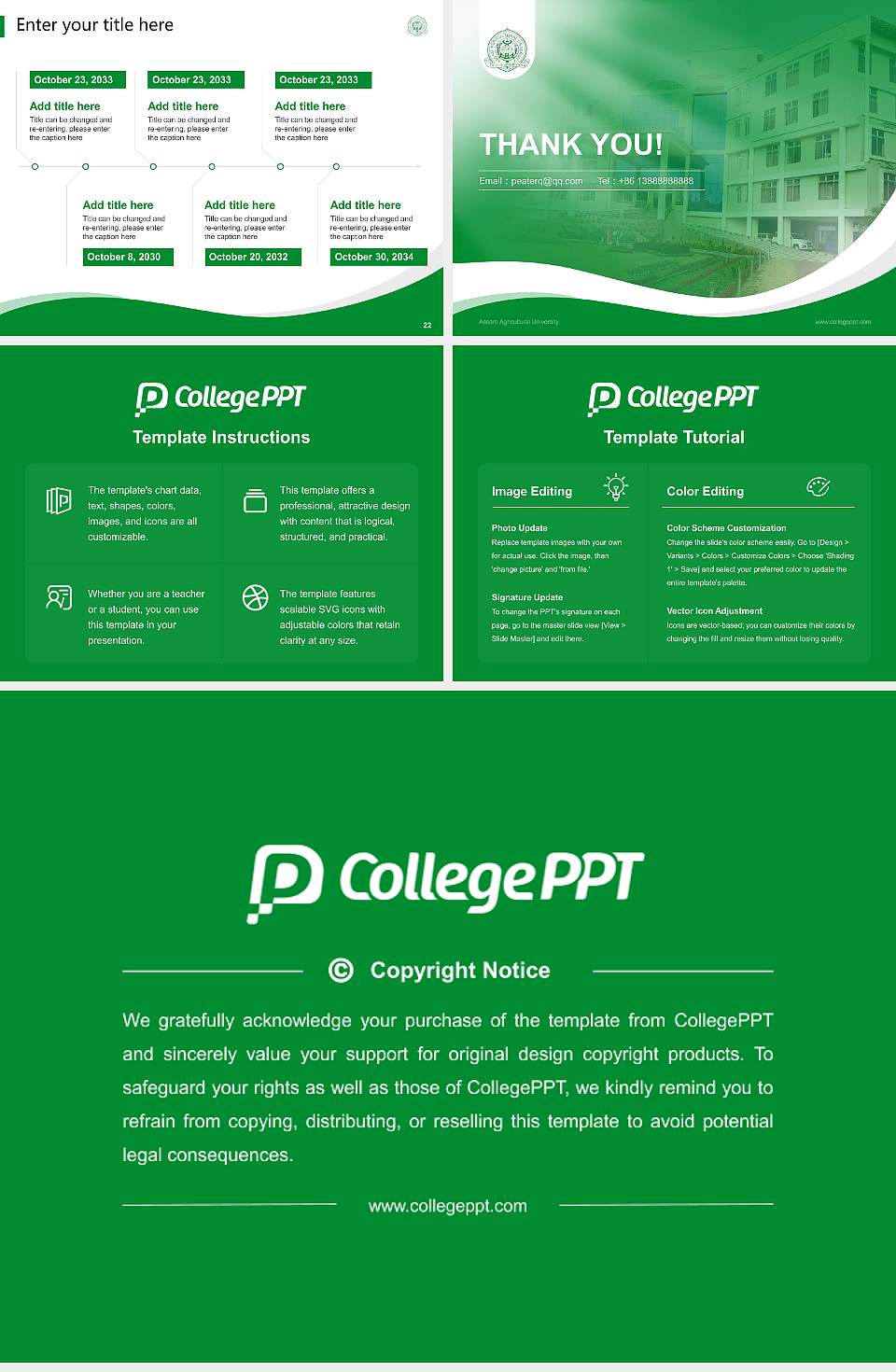 Assam Agricultural University Lecture Sharing and Networking Event PPT Template4:3 ratio PPT effect preview image4
