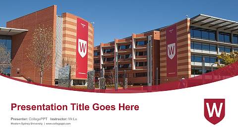 Western Sydney University Course/Courseware Creation PPT Template