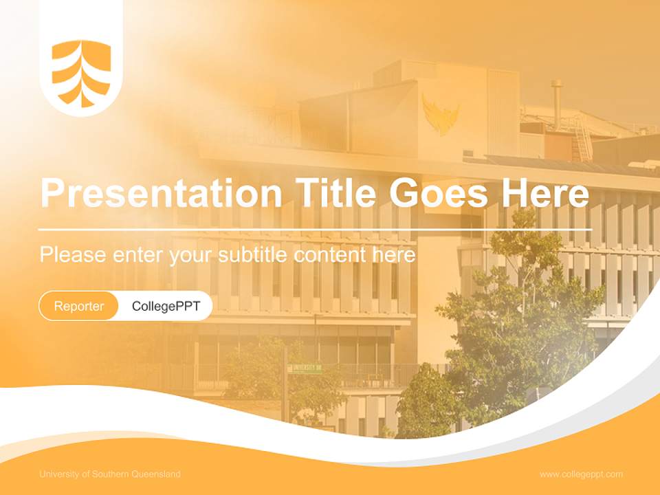 University of Southern Queensland Lecture Sharing and Networking Event PPT Template4:3 ratio PPT effect preview image4