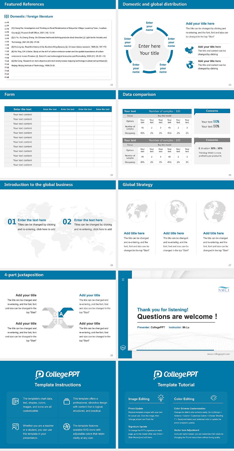 National Maritime College of Ireland Thesis Proposal/Graduation Defense PPT Template4:3 ratio PPT effect preview image4