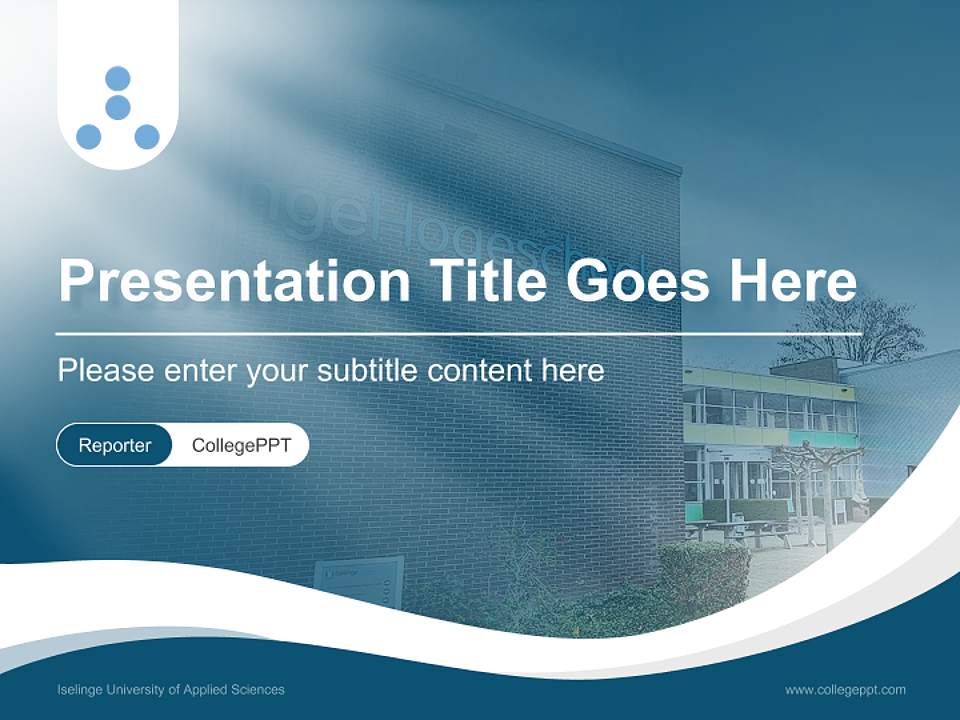 Iselinge University of Applied Sciences Lecture Sharing and Networking Event PPT Template4:3 ratio PPT effect preview image4