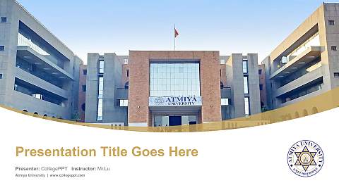Atmiya University Course/Courseware Creation PPT Template