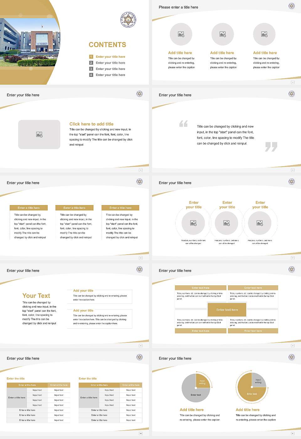 Atmiya University Course/Courseware Creation PPT Template16:9 ratio PPT effect preview image2