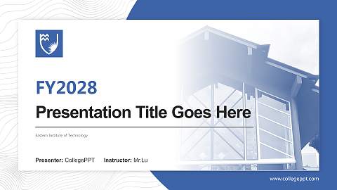 Eastern Institute of Technology Academic Presentation/Research Findings Report PPT Template