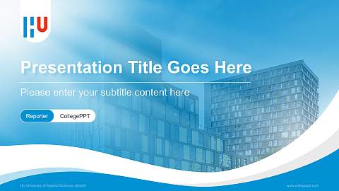 HU University of Applied Sciences Utrecht Lecture Sharing and Networking Event PPT Template