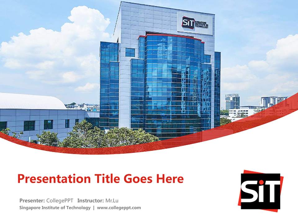 Singapore Institute of Technology Course/Courseware Creation PPT Template4:3 ratio PPT effect preview image5