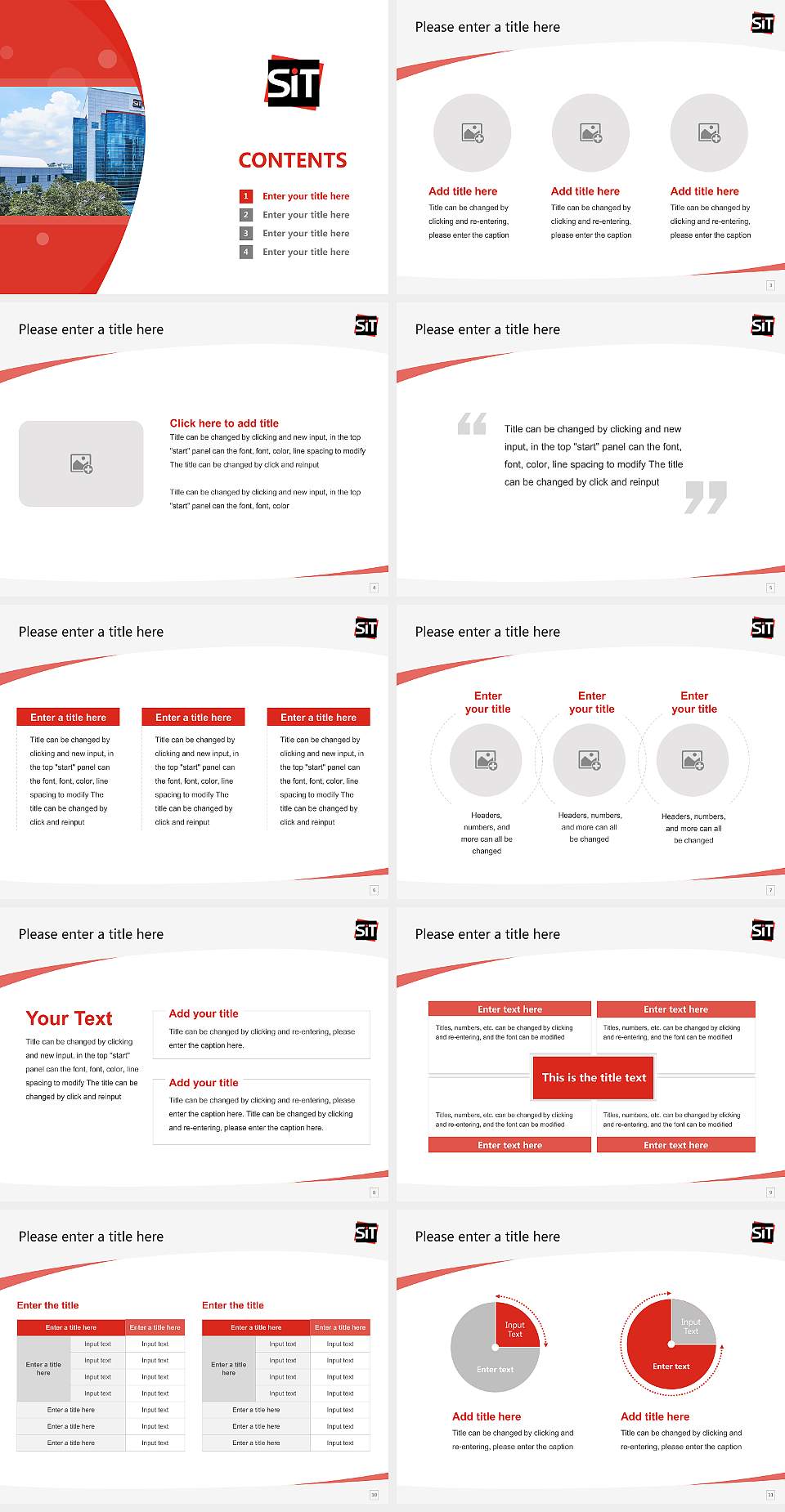 Singapore Institute of Technology Course/Courseware Creation PPT Template4:3 ratio PPT effect preview image2
