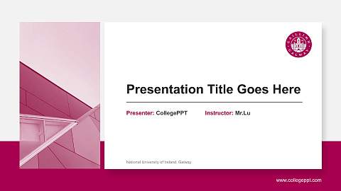 National University of Ireland, Galway General Purpose PPT Template