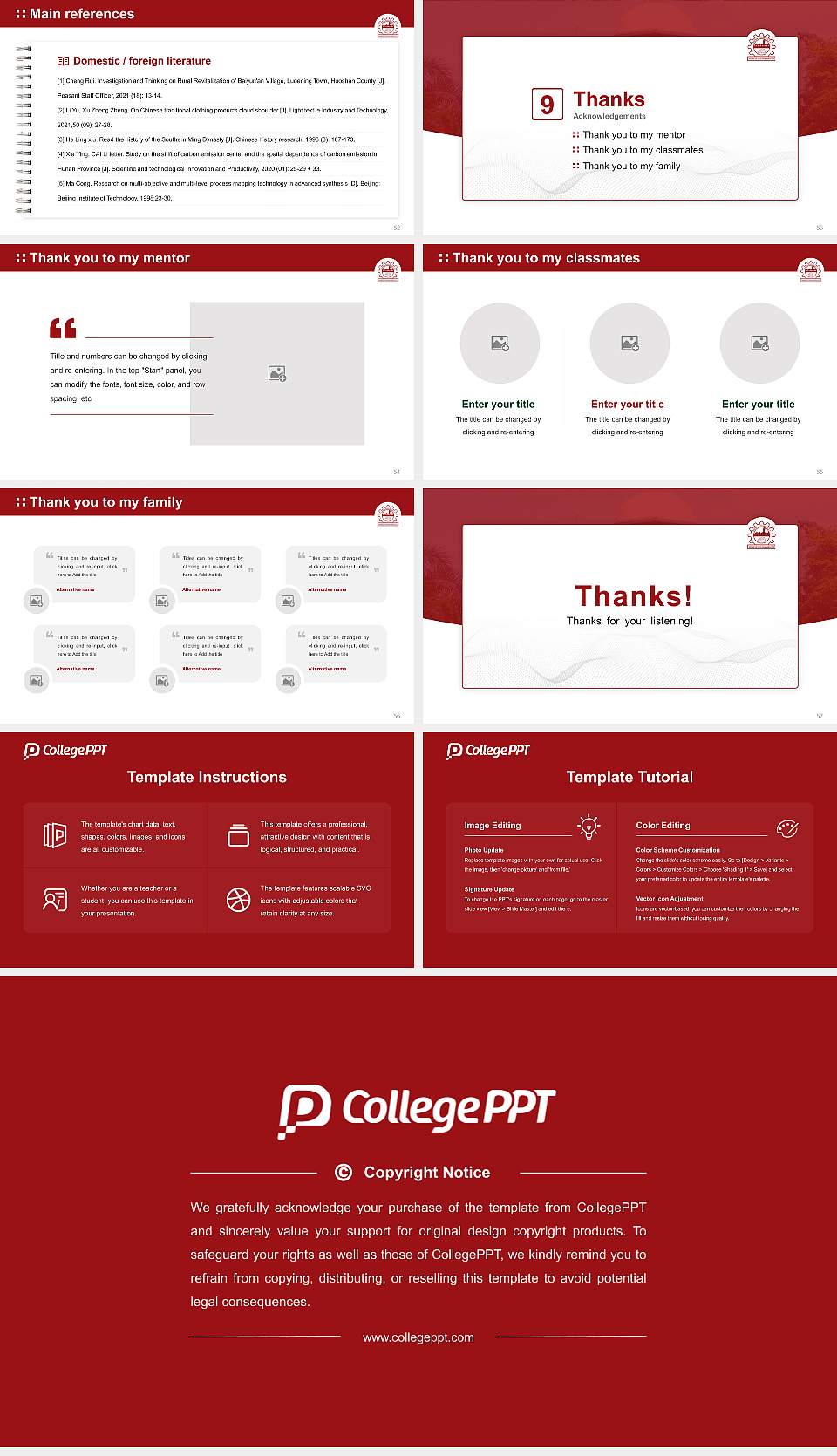 Anna University Graduation Thesis Defense PPT Template16:9 ratio PPT effect preview image7