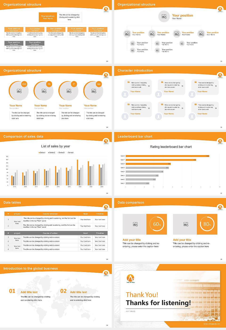 Adesh University Academic Presentation/Research Findings Report PPT Template16:9 ratio PPT effect preview image4