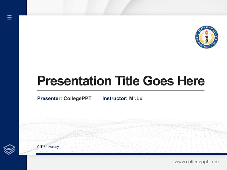 C.T. University Thesis Proposal/Graduation Defense PPT Template4:3 ratio PPT effect preview image5