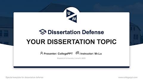 Maastricht University Graduation Thesis Defense PPT Template