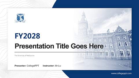 The University of Melbourne Academic Presentation/Research Findings Report PPT Template