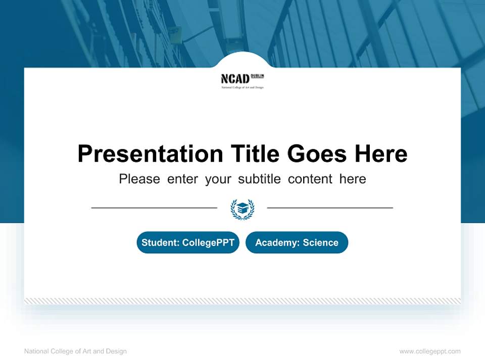 National College of Art and Design National Scholarship Defense PPT Template4:3 ratio PPT effect preview image4