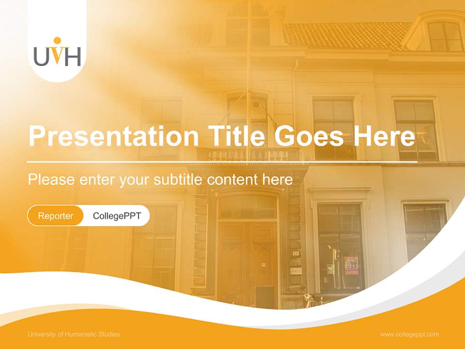 University of Humanistic Studies Lecture Sharing and Networking Event PPT Template4:3 ratio PPT effect preview image4