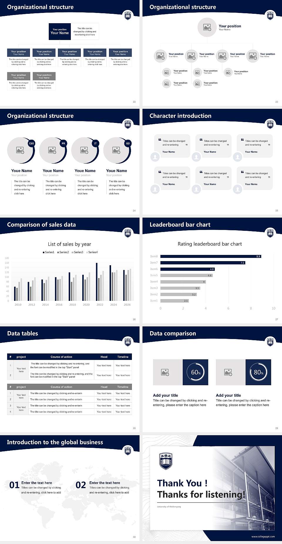University of Wollongong Academic Presentation/Research Findings Report PPT Template4:3 ratio PPT effect preview image4