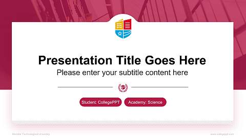 Munster Technological University National Scholarship Defense PPT Template