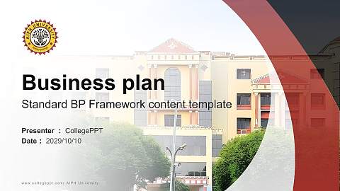 AIPH University Competition/Entrepreneurship Contest PPT Template