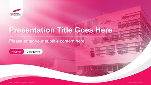 HAN University of Applied Sciences Lecture Sharing and Networking Event PPT Template