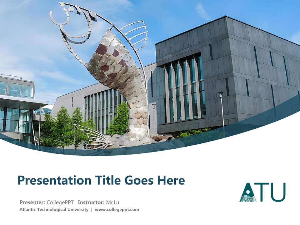 Atlantic Technological University Course/Courseware Creation PPT Template4:3 ratio PPT effect preview image5