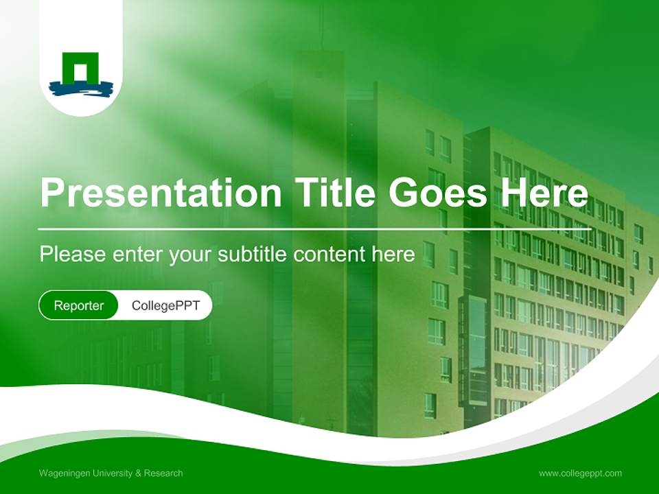 Wageningen University & Research Lecture Sharing and Networking Event PPT Template4:3 ratio PPT effect preview image4