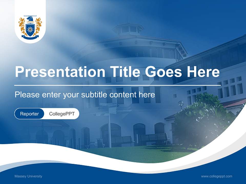 Massey University Lecture Sharing and Networking Event PPT Template4:3 ratio PPT effect preview image4