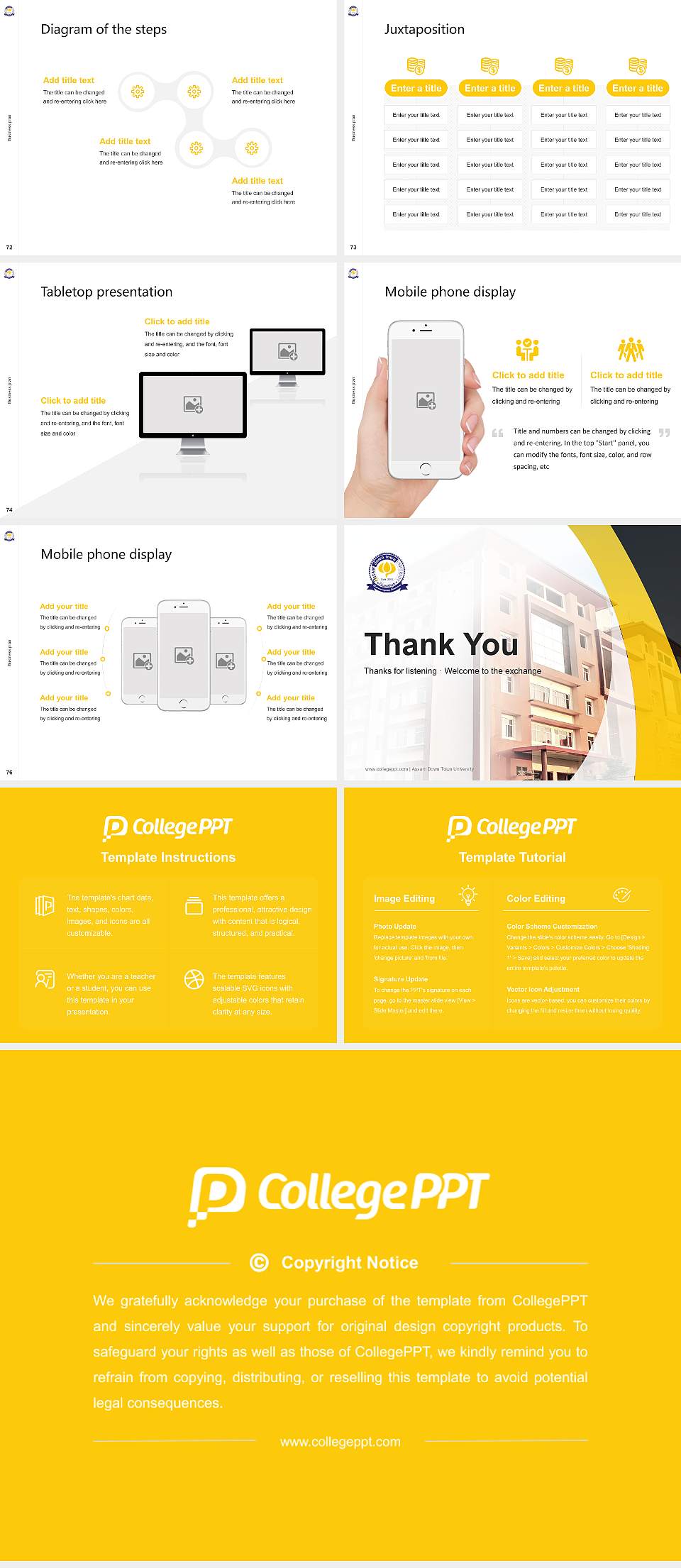 Assam Down Town University Competition/Entrepreneurship Contest PPT Template4:3 ratio PPT effect preview image9