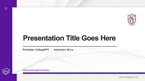 Adichunchanagiri University Thesis Proposal/Graduation Defense PPT Template