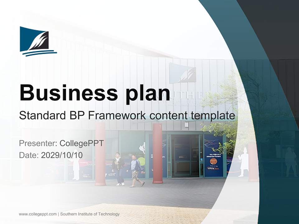 Southern Institute of Technology Competition/Entrepreneurship Contest PPT Template4:3 ratio PPT effect preview image9