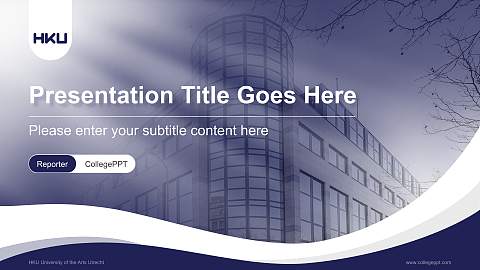 HKU University of the Arts Utrecht Lecture Sharing and Networking Event PPT Template