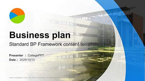 Van Hall Larenstein, University of Applied Sciences Competition/Entrepreneurship Contest PPT Template
