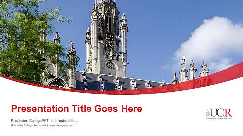 University College Roosevelt Course/Courseware Creation PPT Template
