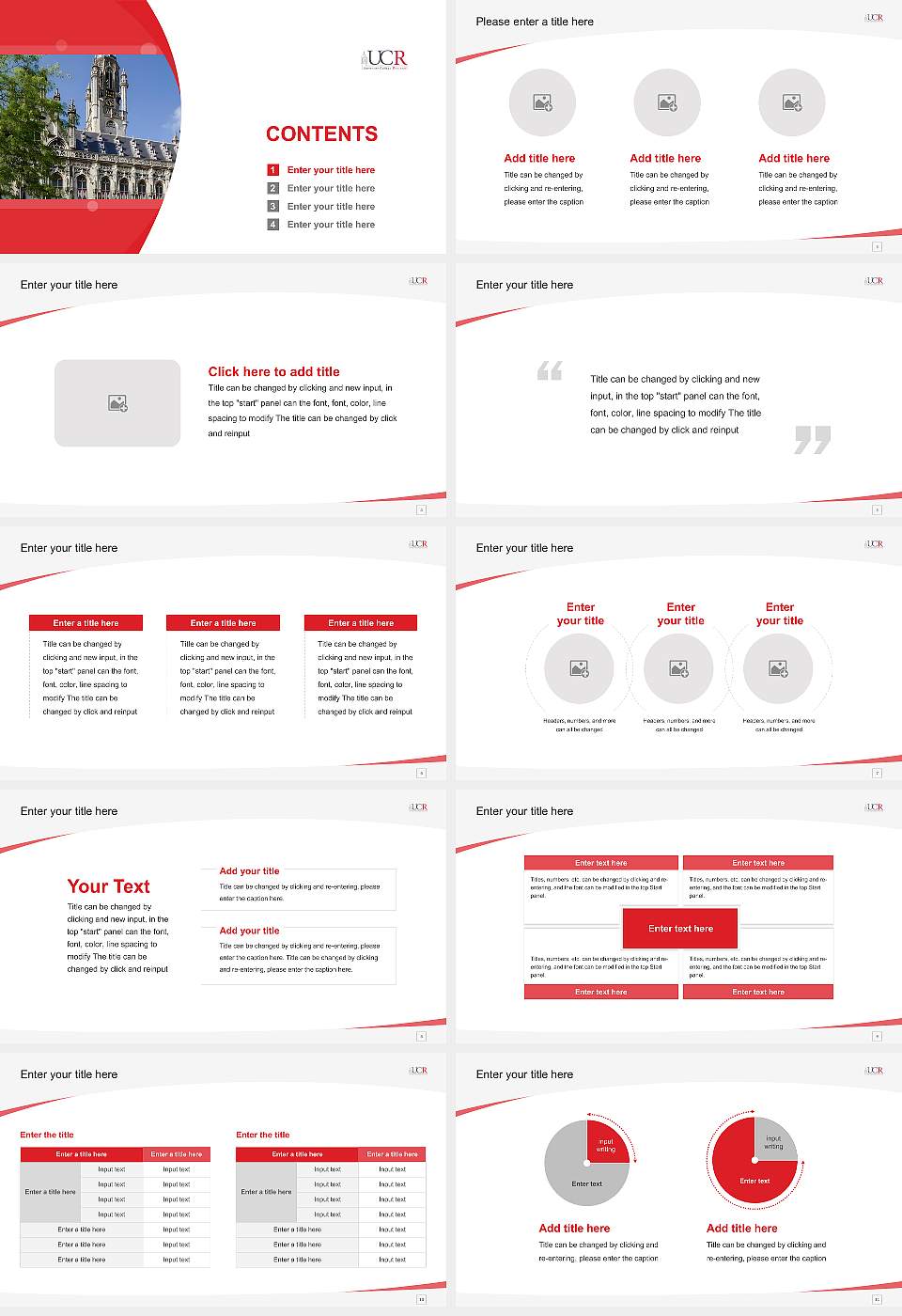 University College Roosevelt Course/Courseware Creation PPT Template16:9 ratio PPT effect preview image2