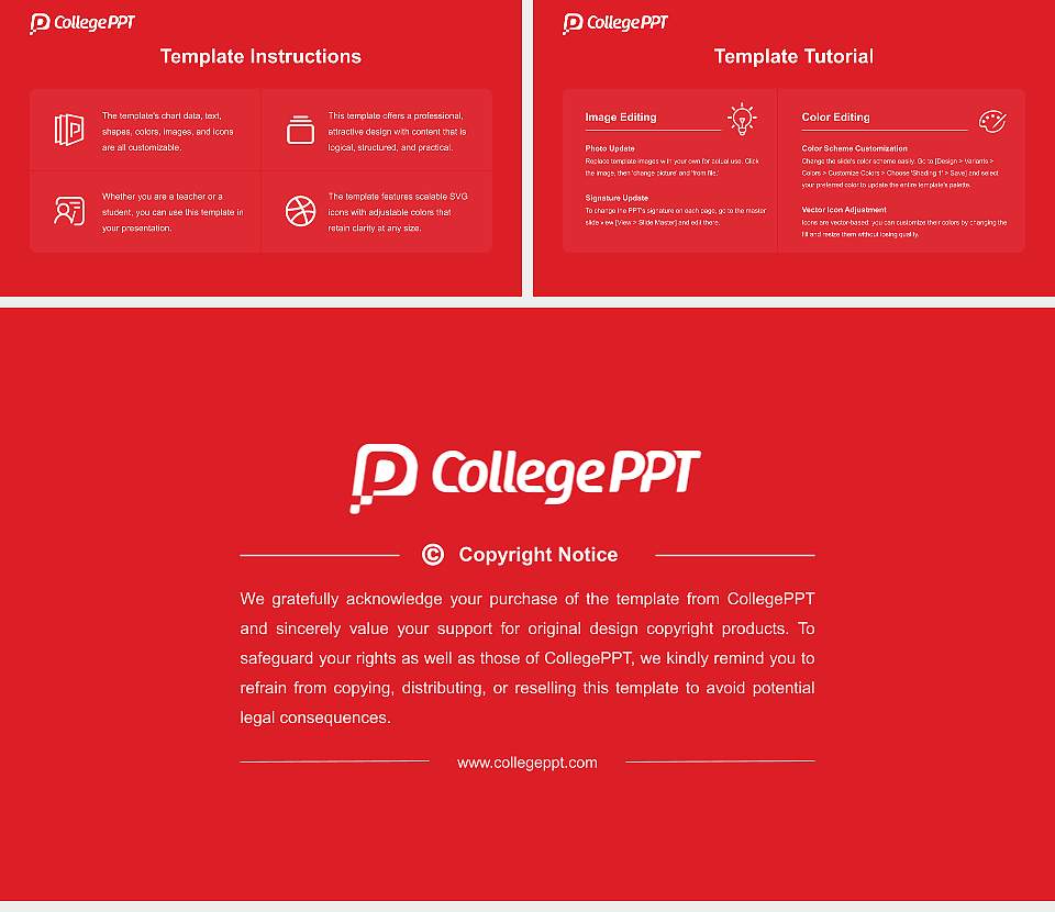 University College Roosevelt Course/Courseware Creation PPT Template16:9 ratio PPT effect preview image5