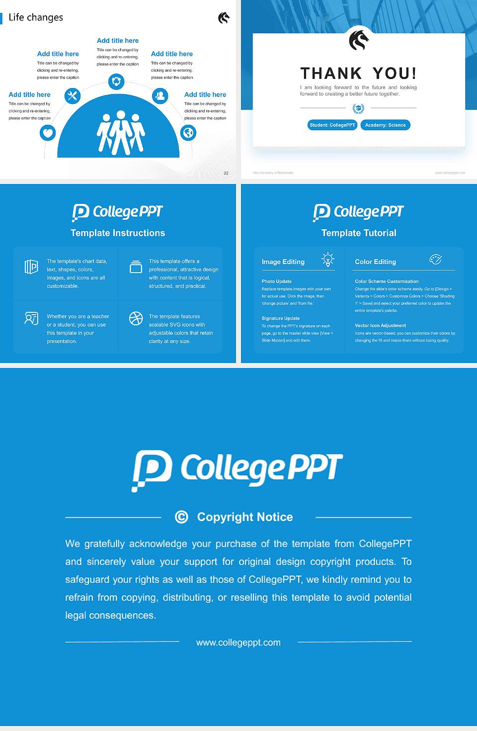 The University of Newcastle National Scholarship Defense PPT Template4:3 ratio PPT effect preview image4